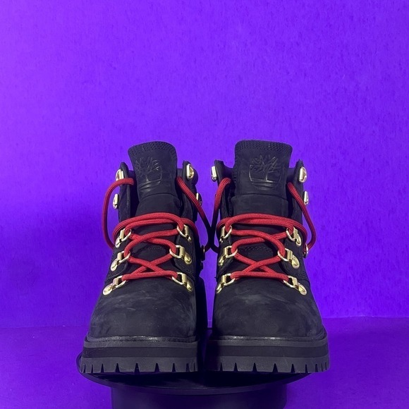 Timberland Women's LTD Heritage 6 Inch Black Nubuck Leather Boot Shoe Size 6-NEW - Picture 2 of 10